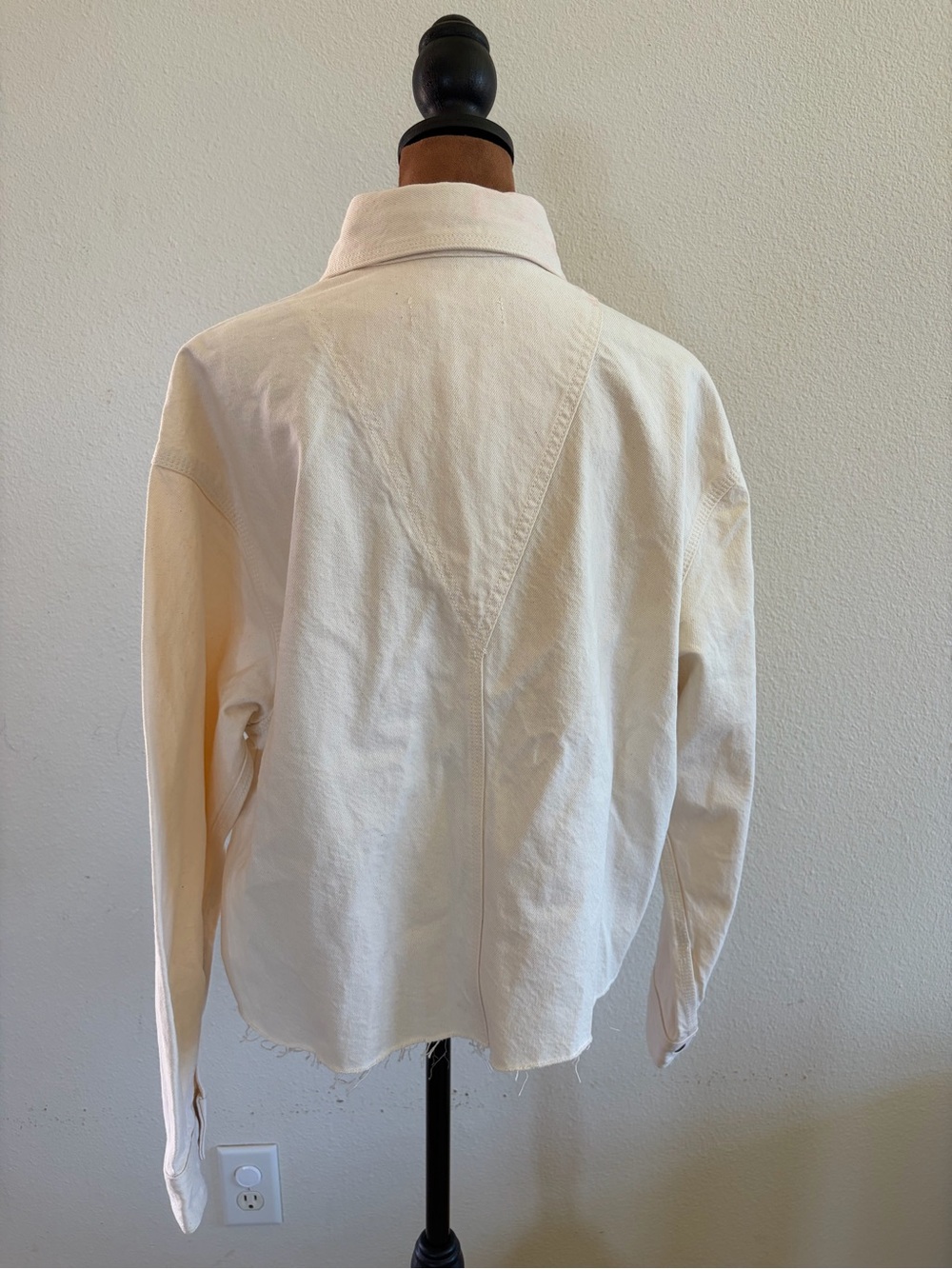 rag & bone Off-White Cream Collared Shirt - Picture 3 of 11